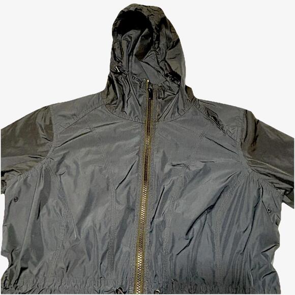 Athleta Women's Navy Rain/Windbreaker Jacket with Hood, Size Small - Picture 5 of 16